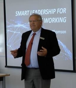 Peter Thomson speaking about smart leadership at Henley Management College